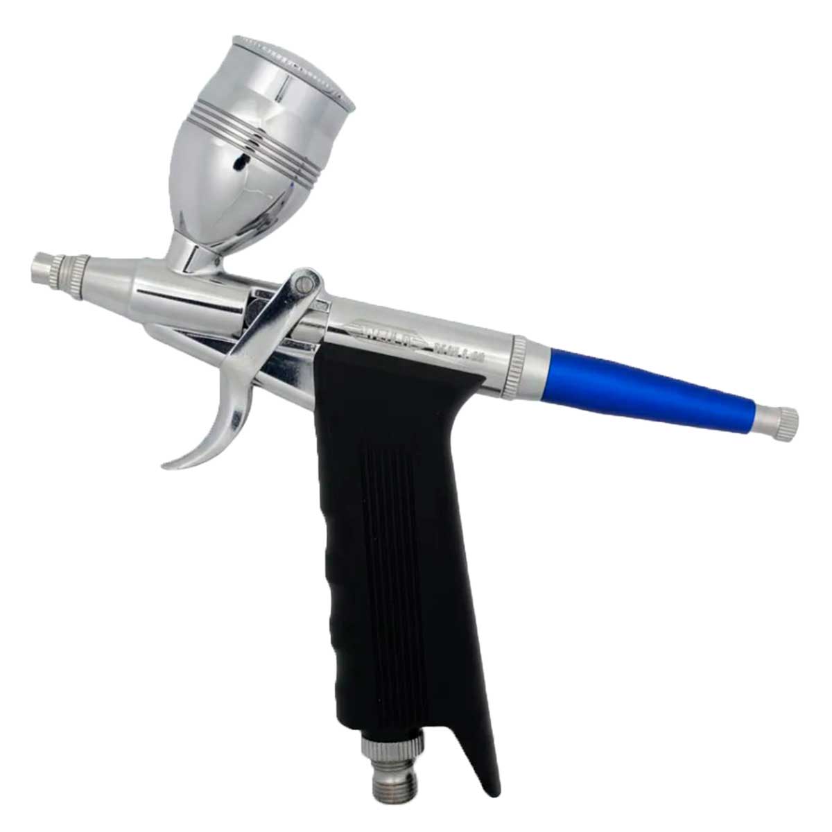 Aerógrafo Profissional Steula em formato de Mini-Pistola, com bico 0,5 mm e copo 12 ml - Aerógrafos