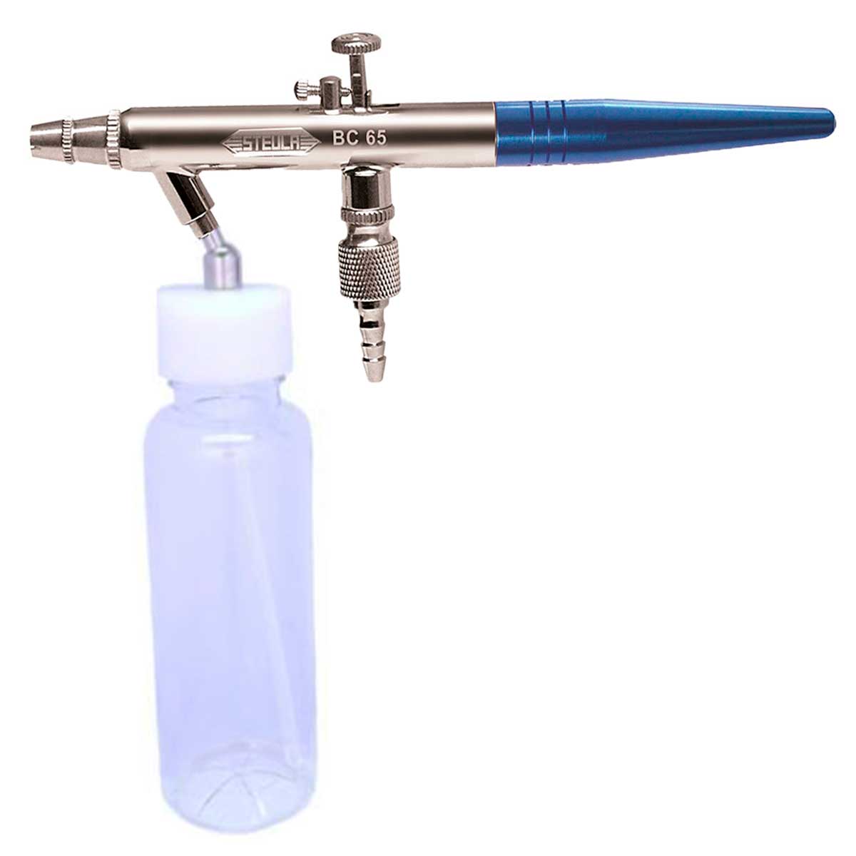 Aerógrafo Profissional Steula Dupla ação com bico de 0,5 mm, copo sucção de 100ml - Steula