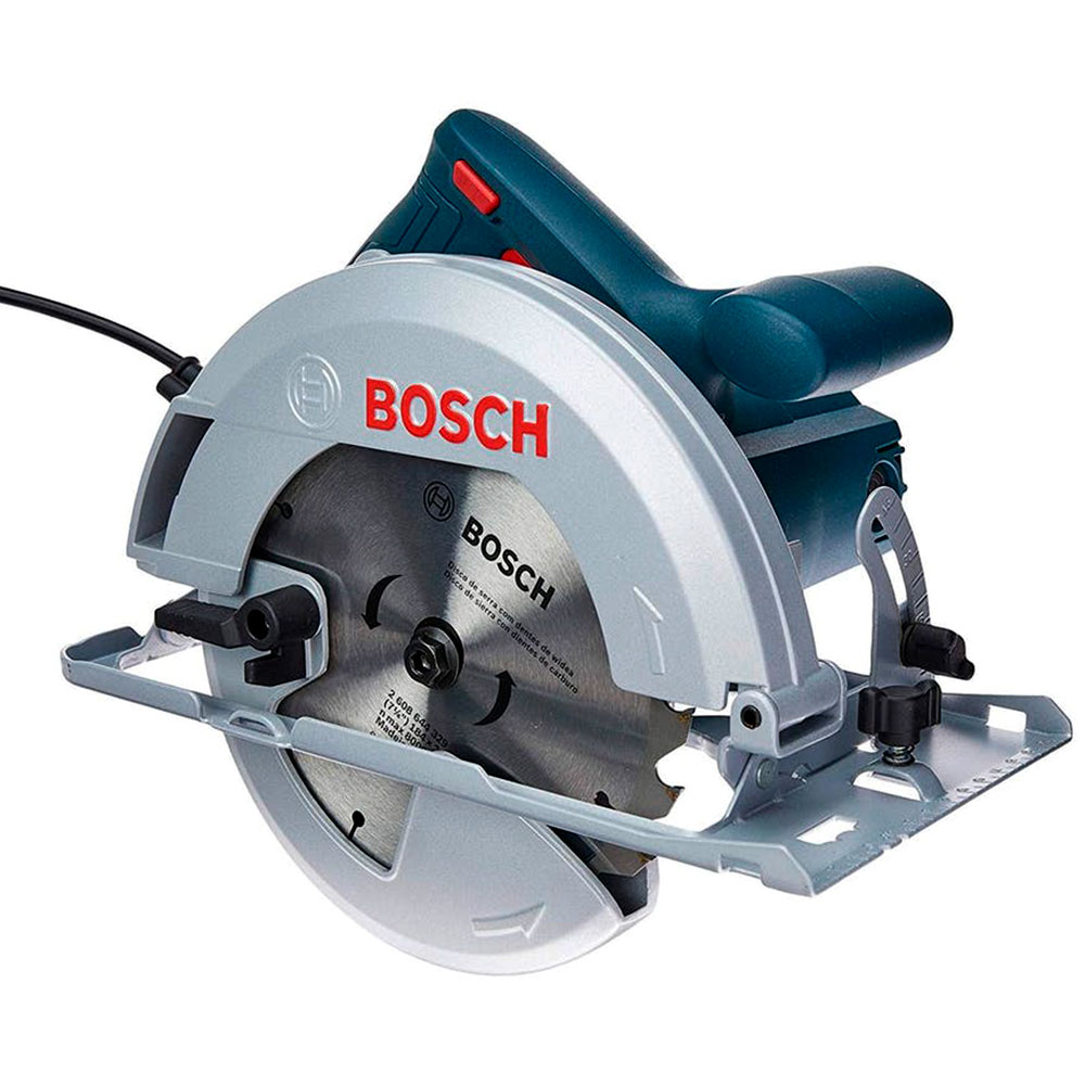 Serra Circular Bosch para Madeira GKS150 1500W 220V com 1 disco e guia paralela - Ferramentas