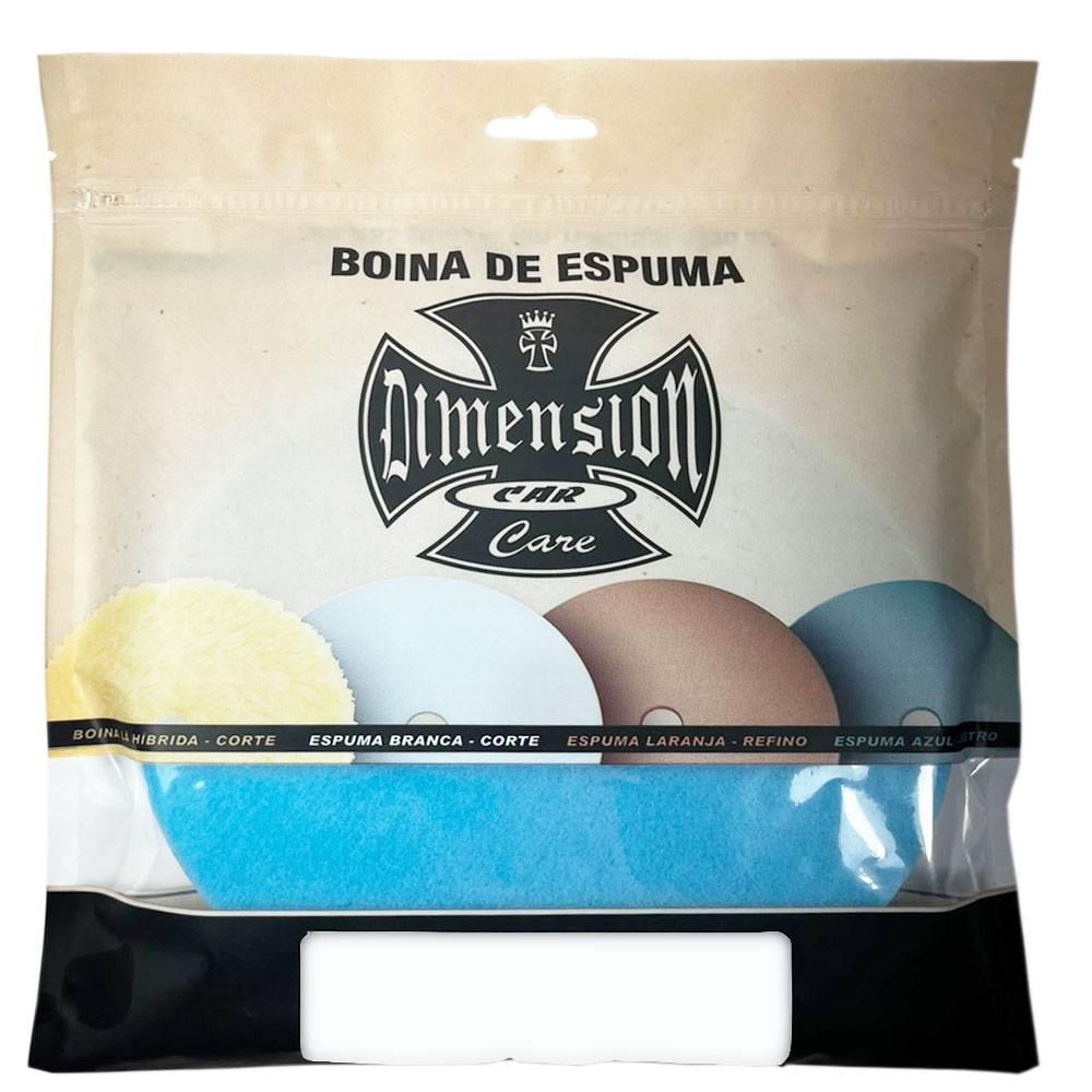 Boina Espuma Azul Lustro 6POL Para Politriz Roto Orbital - DIMENSION CAR CARE