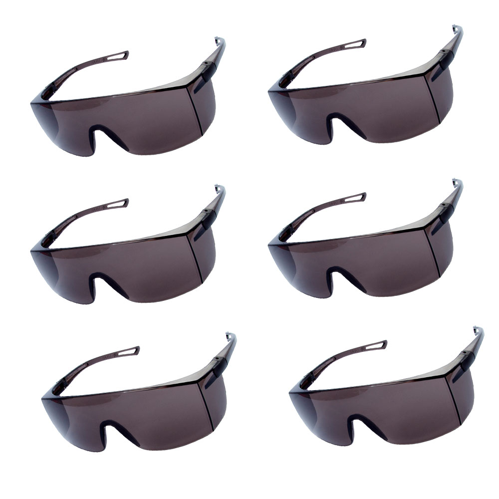 Kit 6 unidades Óculos de Proteção UV Delta Plus Sky Fume - EPI  - Delta-Plus
