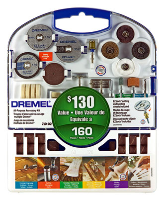 Kit de acessórios Dremel para uso geral DRE0710-RW- 160 peças - Ferramentas