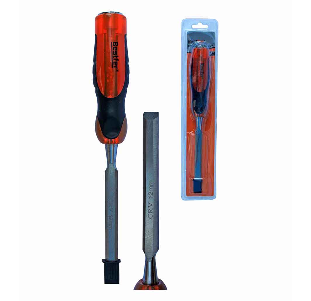 Formão Chanfrado com Cabo PVC 1/2pol - Ferramentas