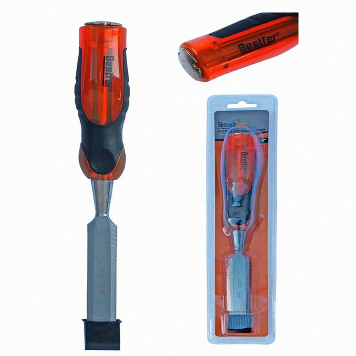 Formão Chanfrado com Cabo PVC 3/4pol - Ferramentas