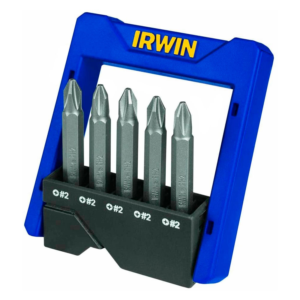 Jogo de Bits Irwin Power Bit PH2 51mm com 5 peças - Ferramentas