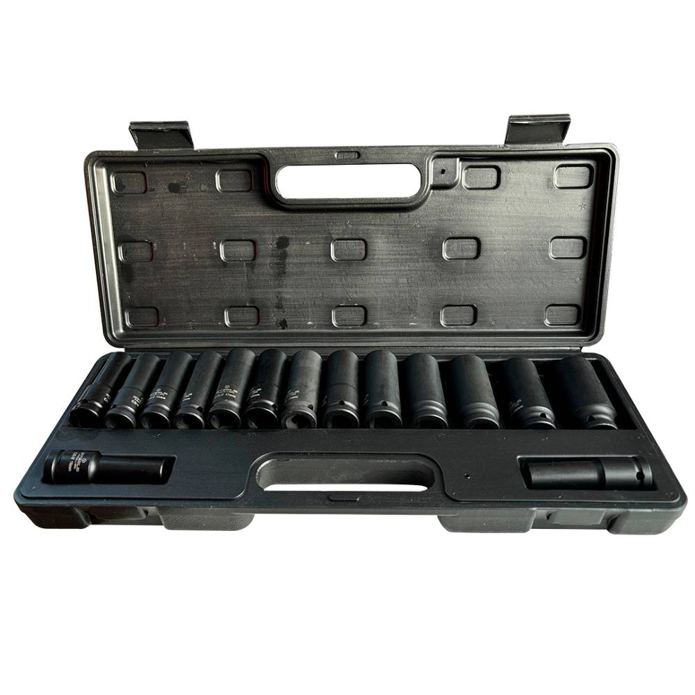 Kit soquetes de impacto 1/2pol. longo 15 peças 10 a 27mm Steels - Ferramentas