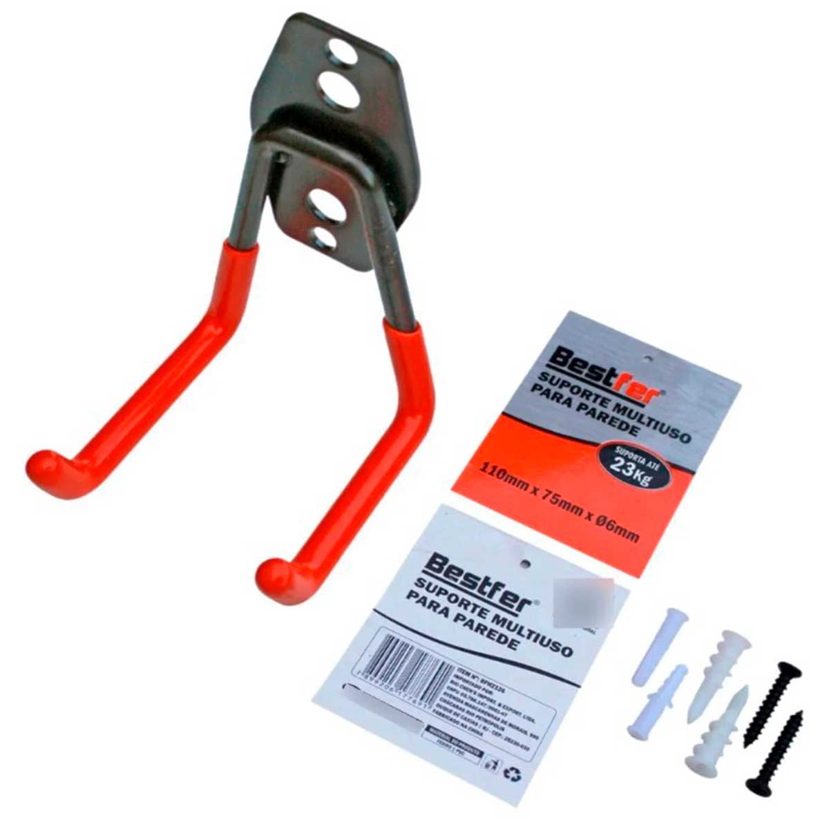 Suporte Multiuso Para Parede 110mm x 75mm 23kg - Outros