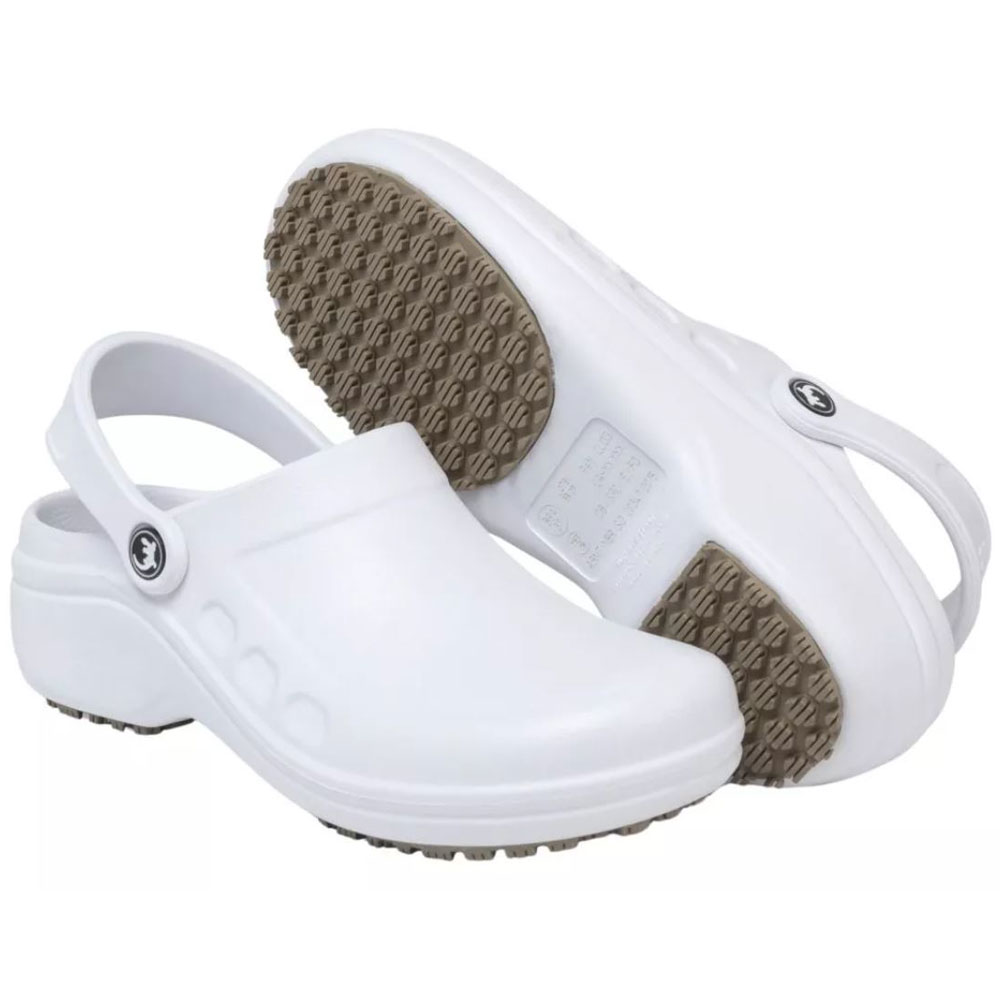 Sapato Babuche EPI Sandália Antiderrapante CLOG Branco TAM 39 UNISSEX - StickyShoes