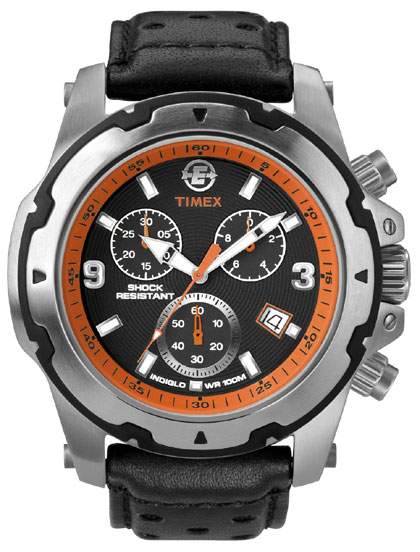 Relógio Esportivo Expedition Masculino Chrono - Preto com laranja - Relógios