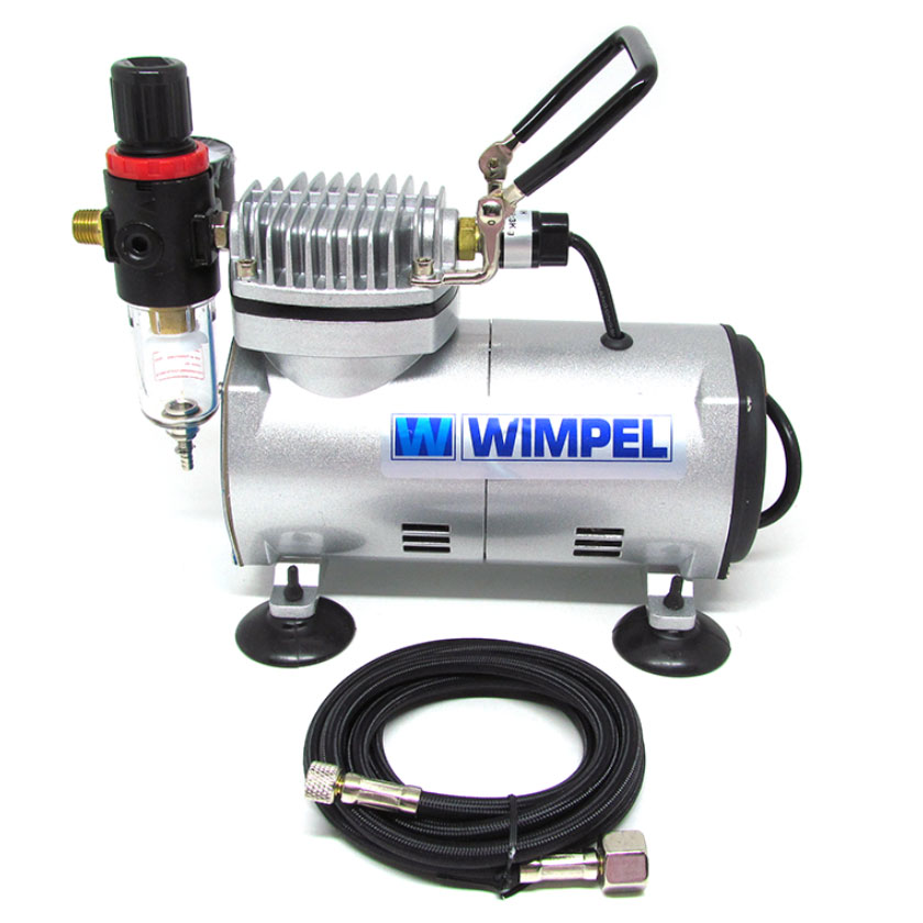 Compressor para aerografia Wimpel Comp-1 compacto e silencioso - BIVOLT - Aerografia