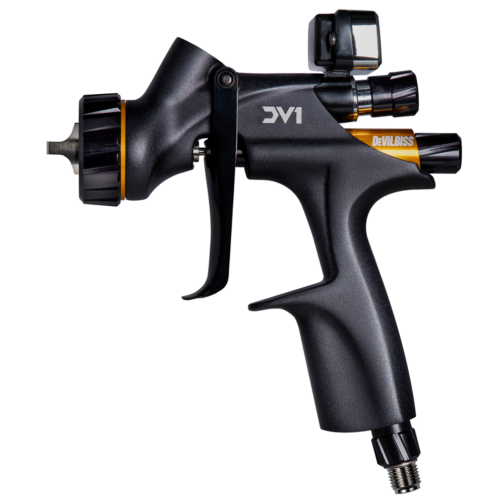 Pistola de Pintura Profissional DeVilbiss DV1-C Clearcoat própria para Verniz com manômetro digital - Pintura