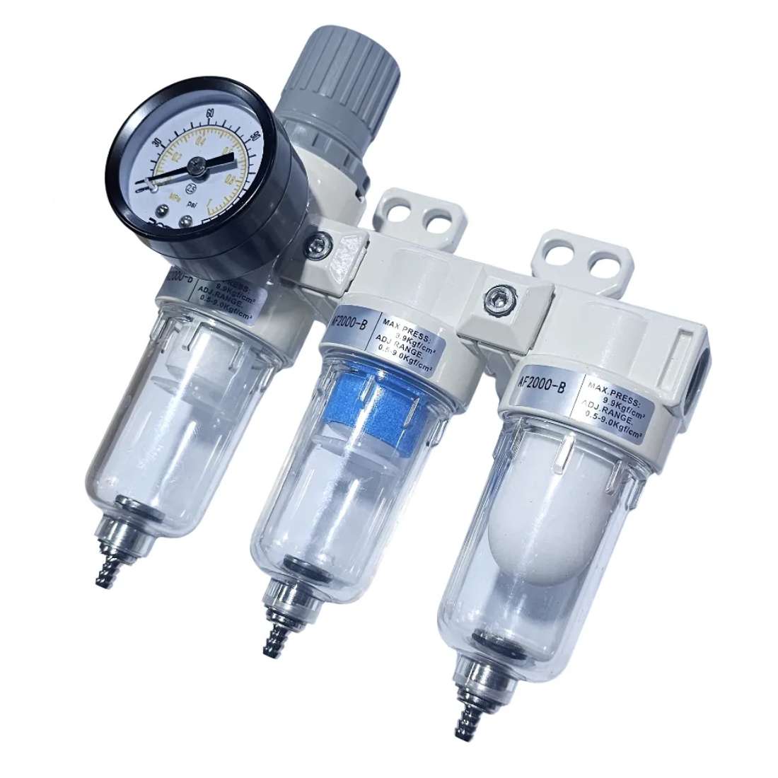 Conjunto de filtro odontológico profissional 1/4pol com manômetro Rotta 376 - Novidades