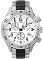 Relógio Masculino Cronometro Branco, pulseira de aço. - Relógios