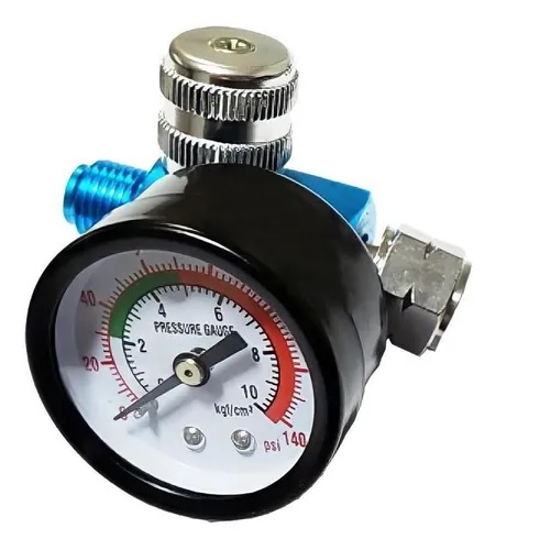 Manômetro de pressão PDR PRO para compressores, pistolas e pneumáticos em geral - Pintura
