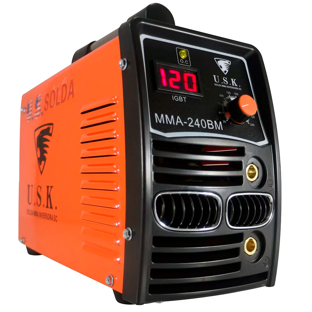 Máquina Inversora de Solda MMA 240BM 140A 220V Monofásico - USKAmericaKing